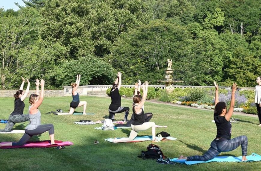 garden yoga